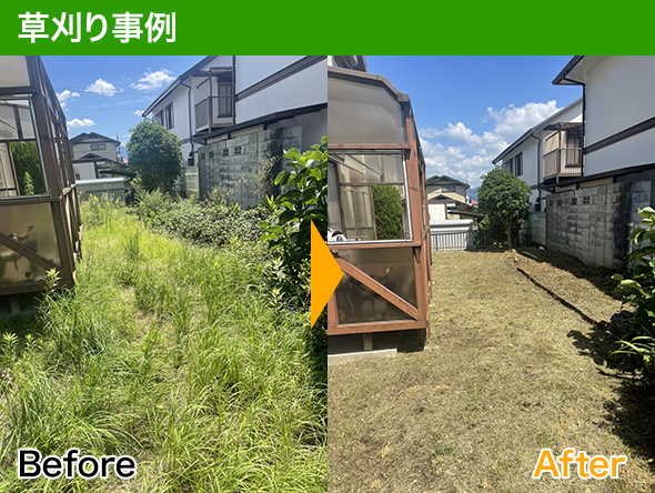 草刈り事例 Before After